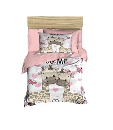 L'essentiel linge de maison PH131 Juego de Funda Nórdica para Bebé, Microsatén Poliéster y Algodón, 100 x 150 cm